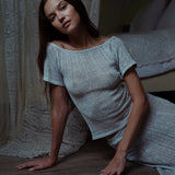 Rita Top Silver