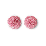 Rose Earrings Pink