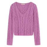 Cable Knit Sweater Pink