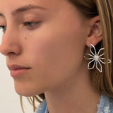 Gumamela Earrings Silver