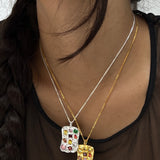 Placa Necklace Gold