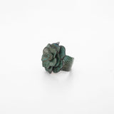 Fiore Leather Bracelet Dark Green