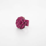 Fiore Leather Bracelet Fuchsia