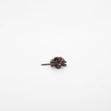 Mini Fiore Leather Clip Dark Brown