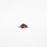 Mini Fiore Leather Clip Red