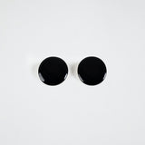 Oval Earrings Black