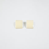 Cubic Earrings Ivory