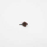 Mini Fiore Leather Clip Dark Brown