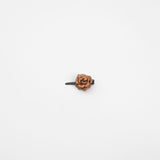 Mini Fiore Leather Clip Brown