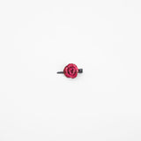 Mini Fiore Leather Clip Fuchsia