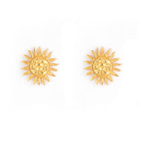 Sun Earrings Gold