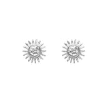 Sun Earrings Silver