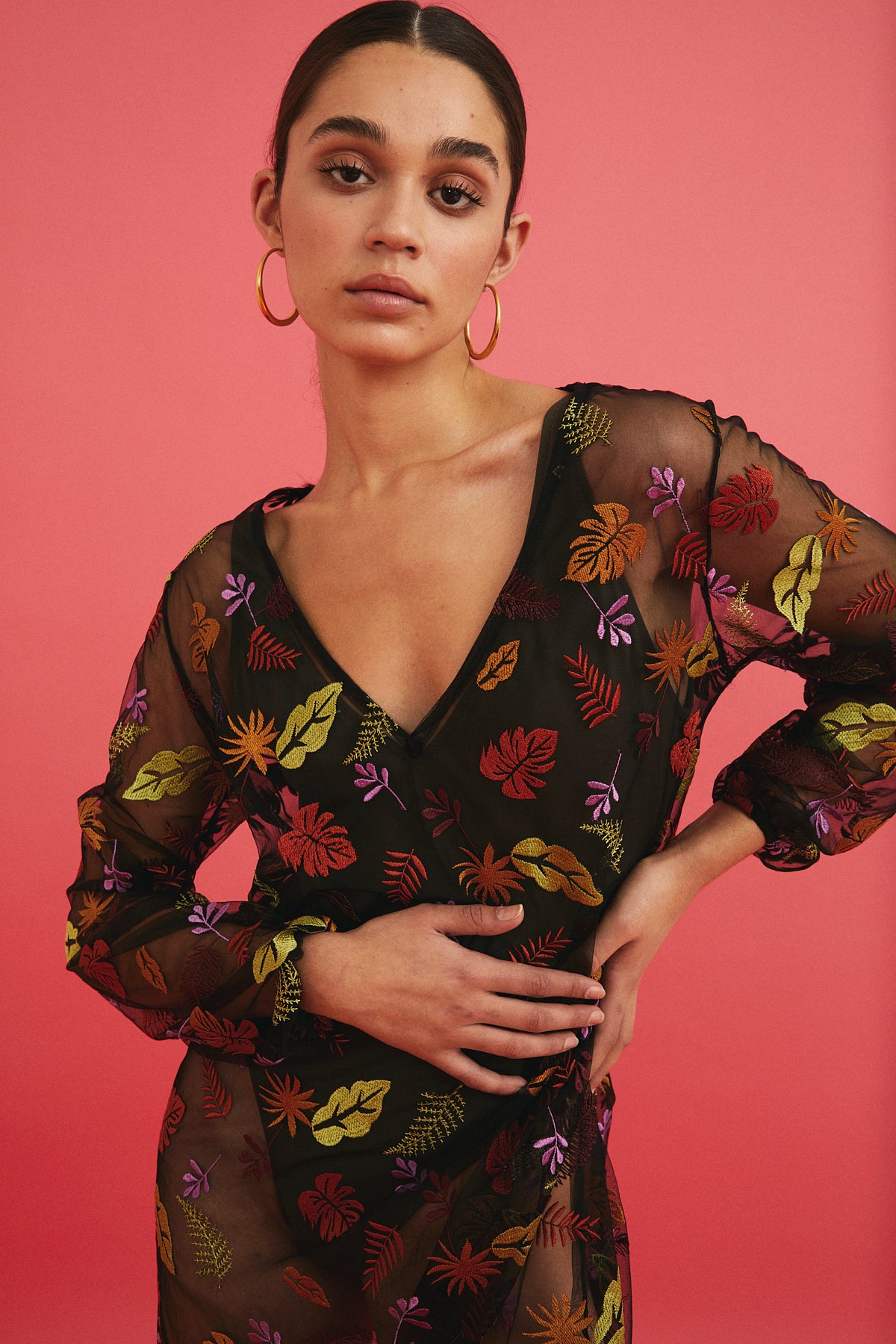 Golden Lilian Maxi Hoops