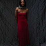 Allegra Long Skirt Red