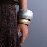 Leather Slim Bracelet Gold