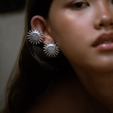 Sun Earrings Silver