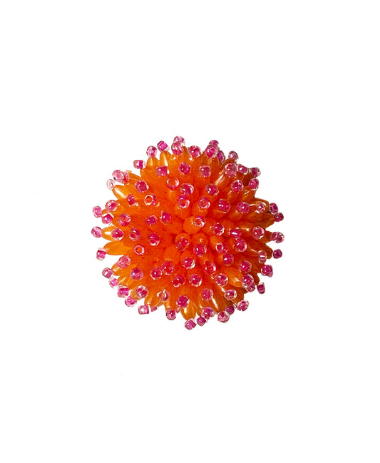 Orange & Pink Anemona Ring