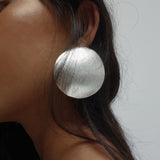 Full Moon Earrings Silver