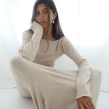 Allegra Long Skirt Cream