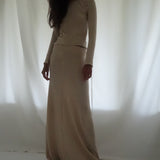 Allegra Long Skirt Cream