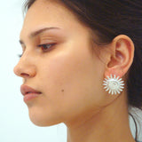 Sun Earrings Silver