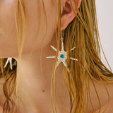 Sunstar Earrings Silver