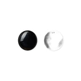 Oval Earrings Black