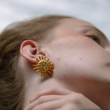 Sun Earrings Gold