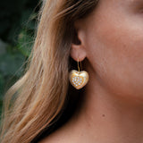 Gray Earrings Gold