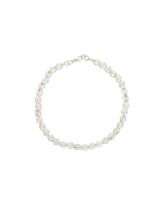 Mini Spiral Necklace Silver