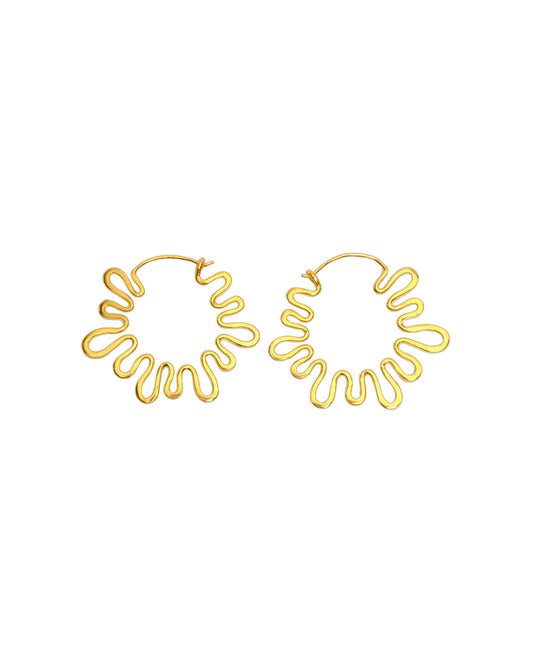 Wave Hoops Gold