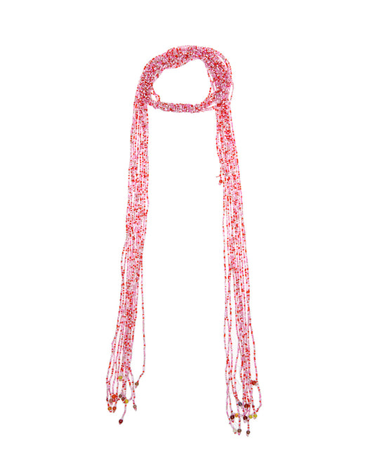 Scarf/Belt Pink Beads
