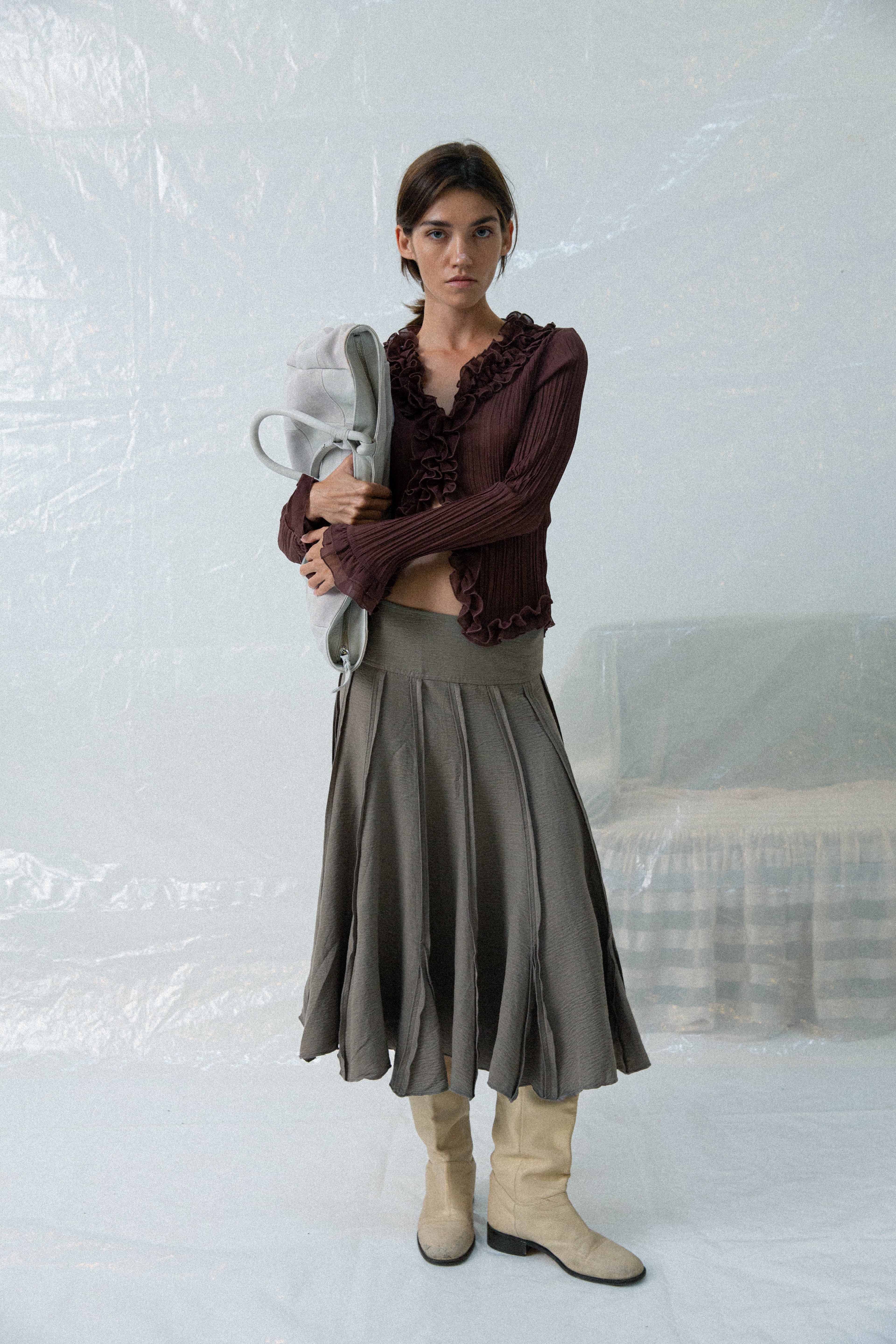Delfina Skirt Taupe – Mais X Frida Delfina Skirt Taupe – Mais X Frida