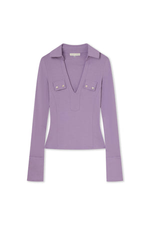 Silvia Polo Top Purple