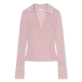 Silvia Polo Top Blush