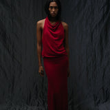 Allegra Long Skirt Red