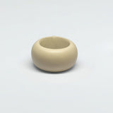 Leather Chunk Bracelet Cream