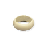 Leather Slim Bracelet Cream