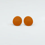 Oval Earrings Burnt Orange