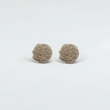 Rose Earrings Silver