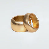 Leather Slim Bracelet Gold