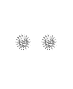 Sun Earrings Silver