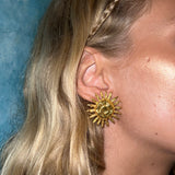 Sun Earrings Gold