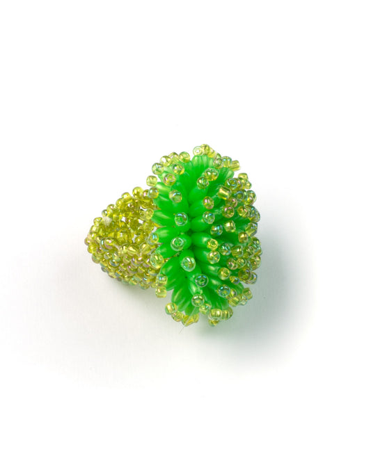 Green Anemona Ring